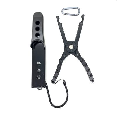 Захват для рыбы PC Lure Pliers в чехле -Black 235х55х17мм(чехол-245х43х35мм)